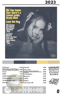 Cuadro Lana del Rey -  Did you know that there's a tunnel under Ocean Blvd