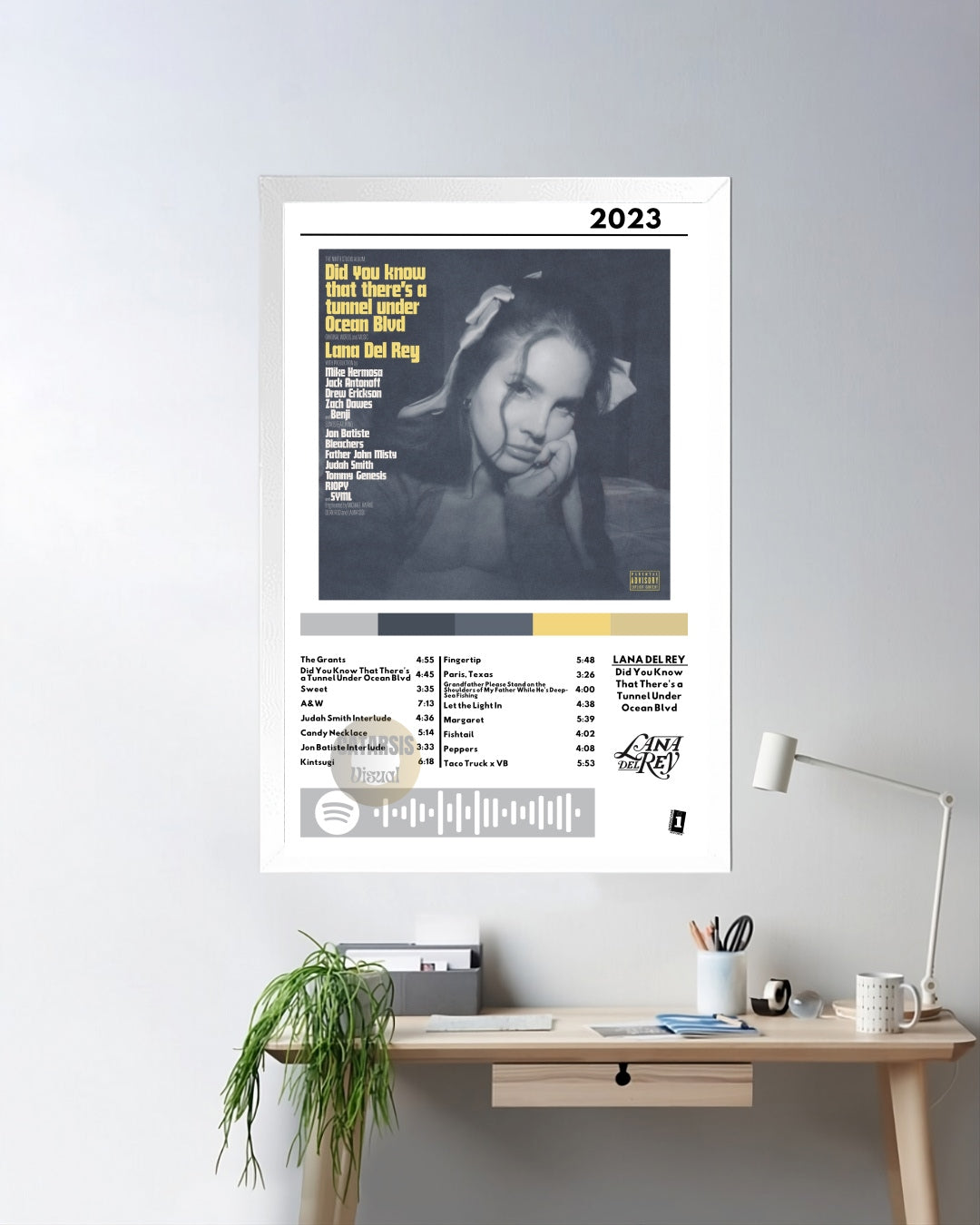 Cuadro Lana del Rey -  Did you know that there's a tunnel under Ocean Blvd