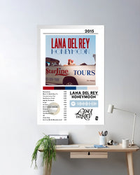 Cuadro Lana del Rey - Honeymoon