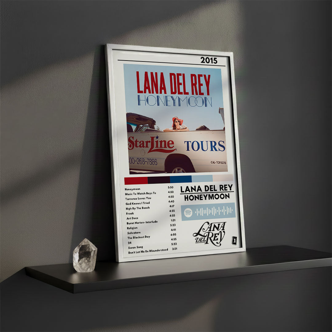 Cuadro Lana del Rey - Honeymoon