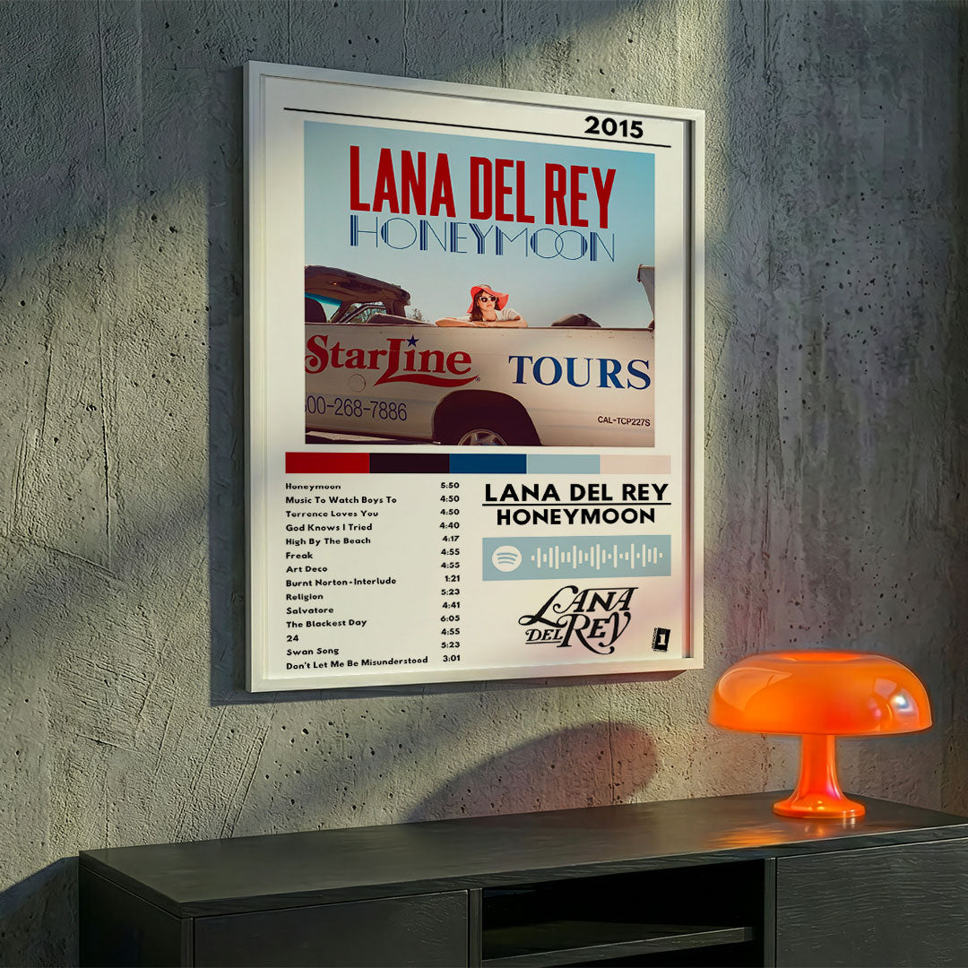 Cuadro Lana del Rey - Honeymoon