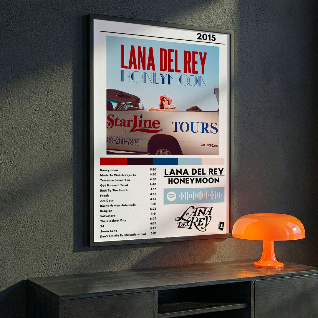 Cuadro Lana del Rey - Honeymoon