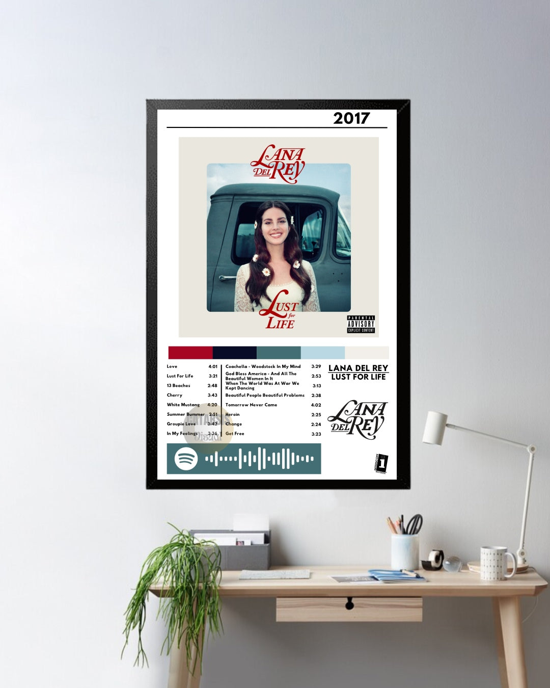 Cuadro Lana del Rey - Lust For Life