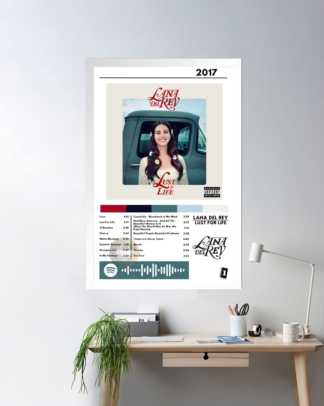 Cuadro Lana del Rey - Lust For Life