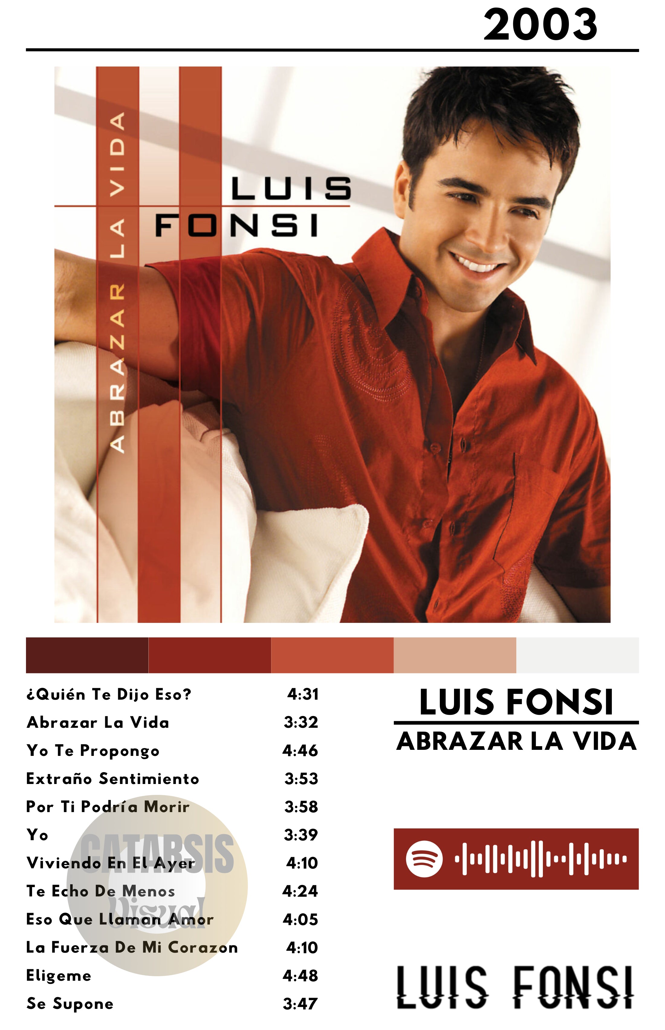 Cuadro Luis Fonsi - Abrazar La Vida