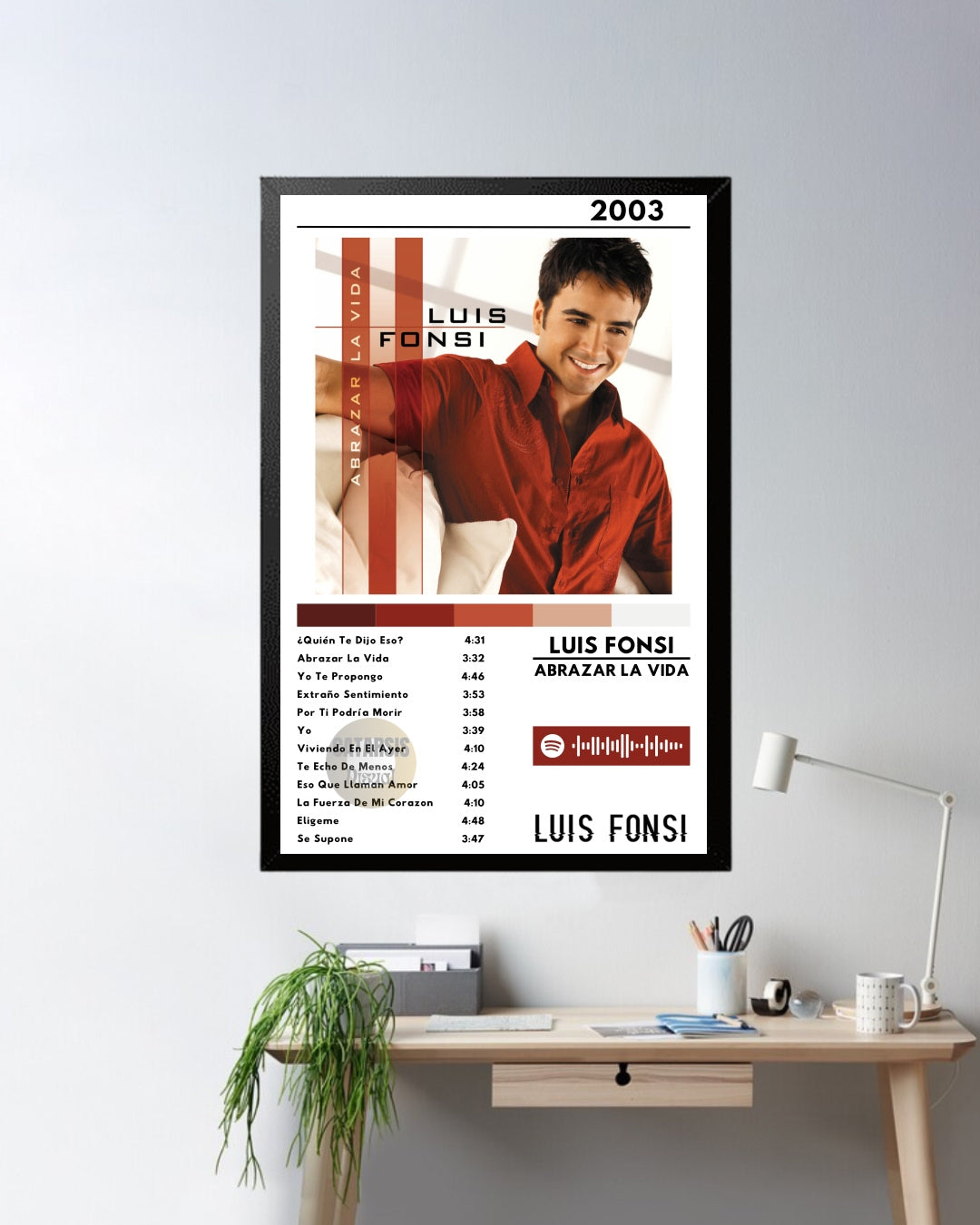 Cuadro Luis Fonsi - Abrazar La Vida