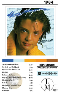 Cuadro Luis Miguel - Palabra de honor