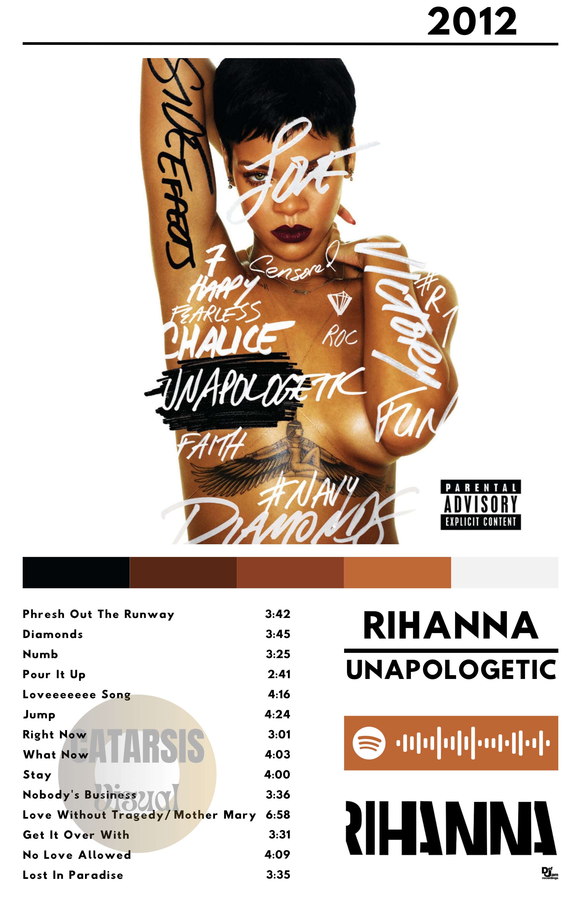 Cuadro Rihanna - Unapologetic
