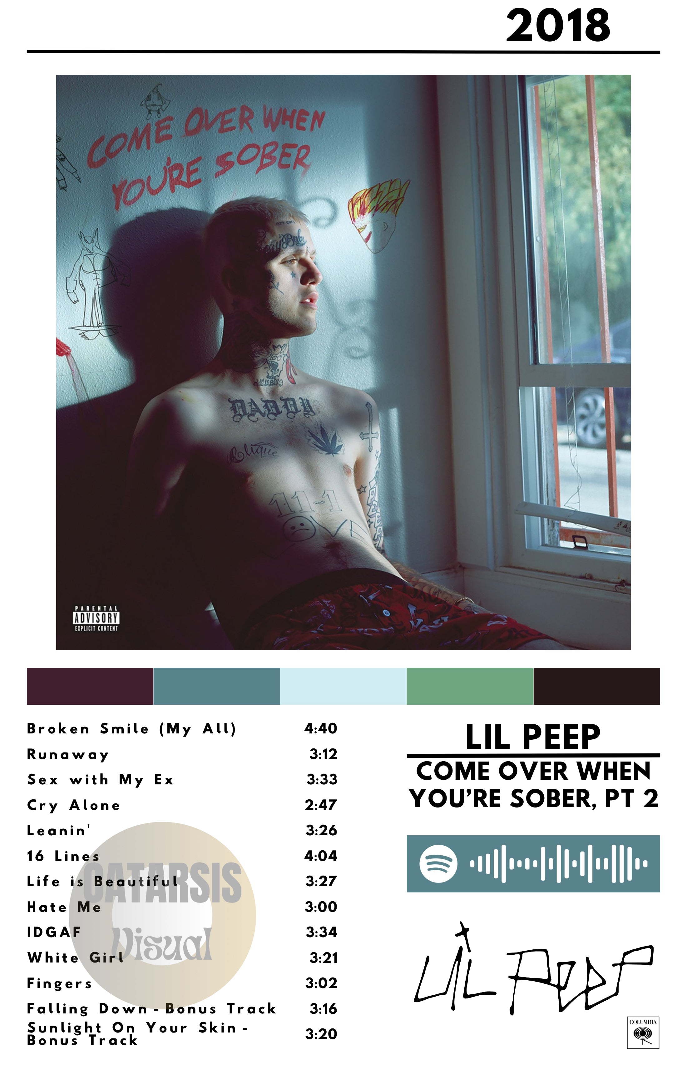 Cuadro Lil Peep - Come Over When You're Sober, Pt. 2