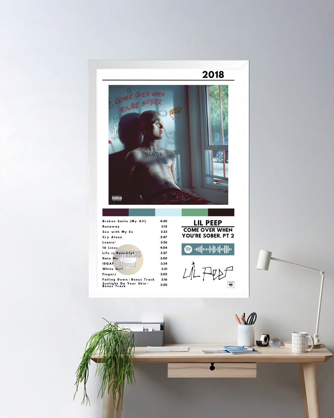 Cuadro Lil Peep - Come Over When You're Sober, Pt. 2