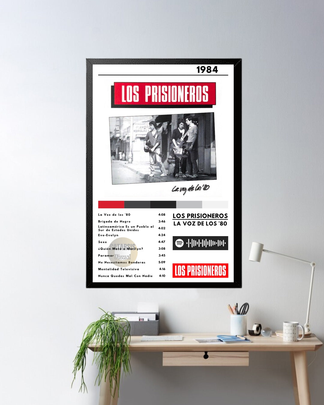 Cuadro Los Prisioneros - La Voz de los 80