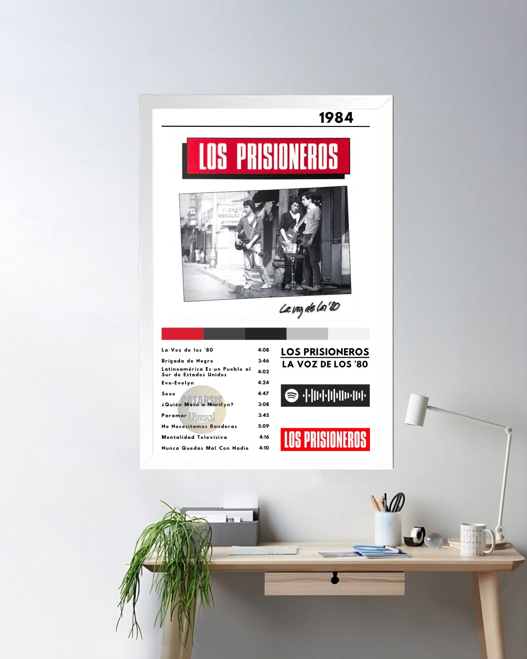 Cuadro Los Prisioneros - La Voz de los 80