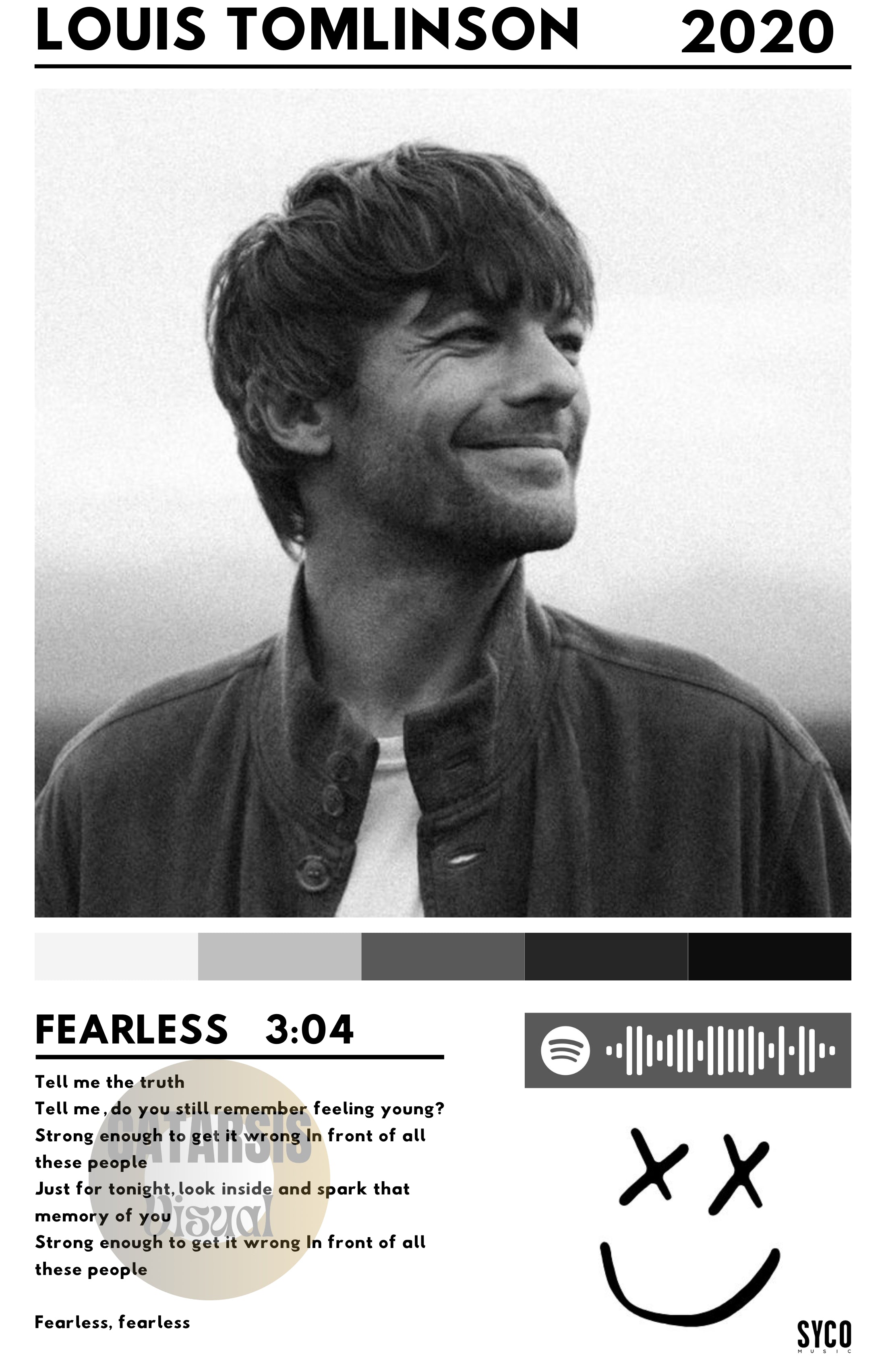 Cuadro Louis Tomlinson -  Fearless