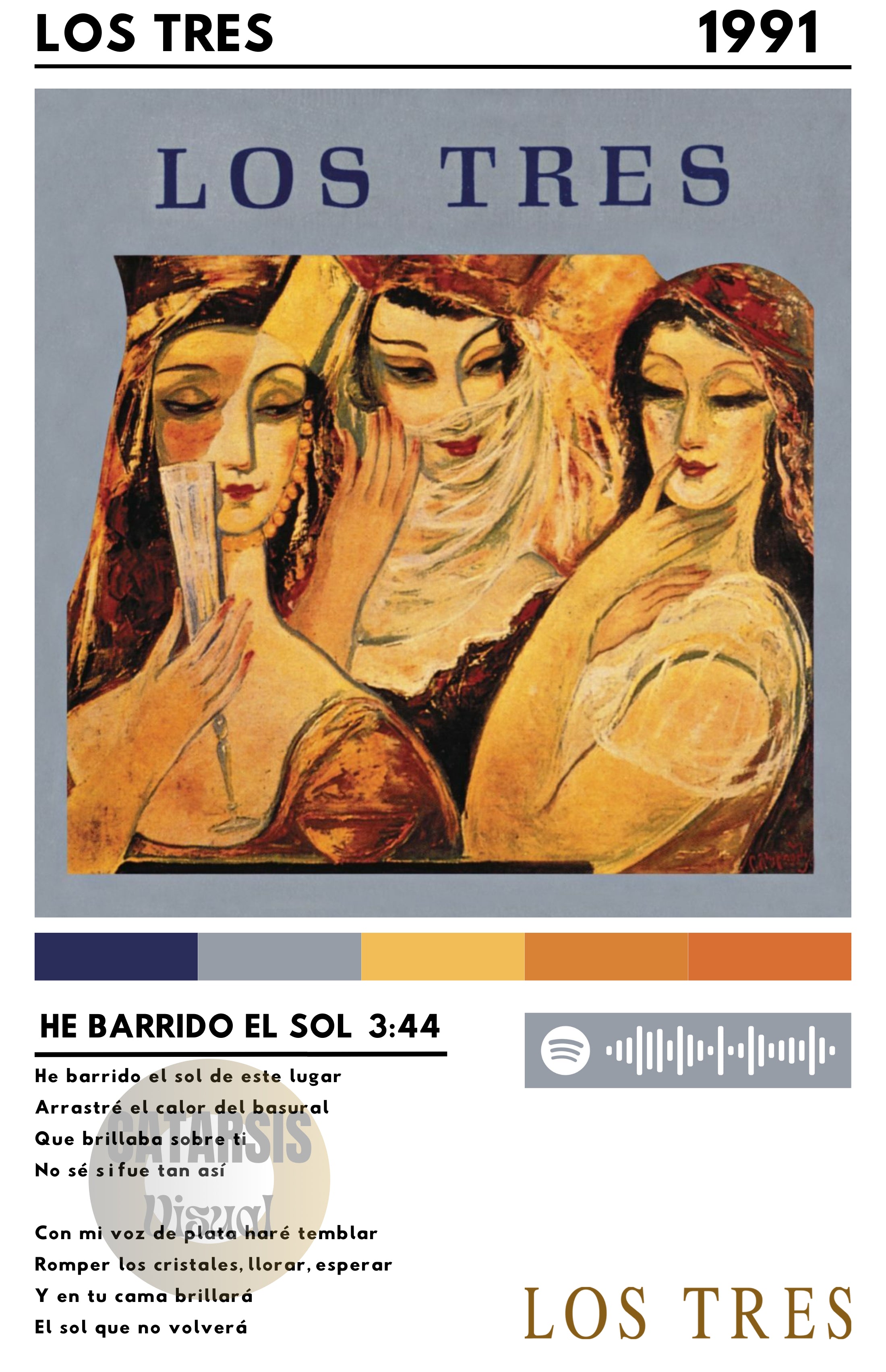 Cuadro Los Tres - He barrido el sol
