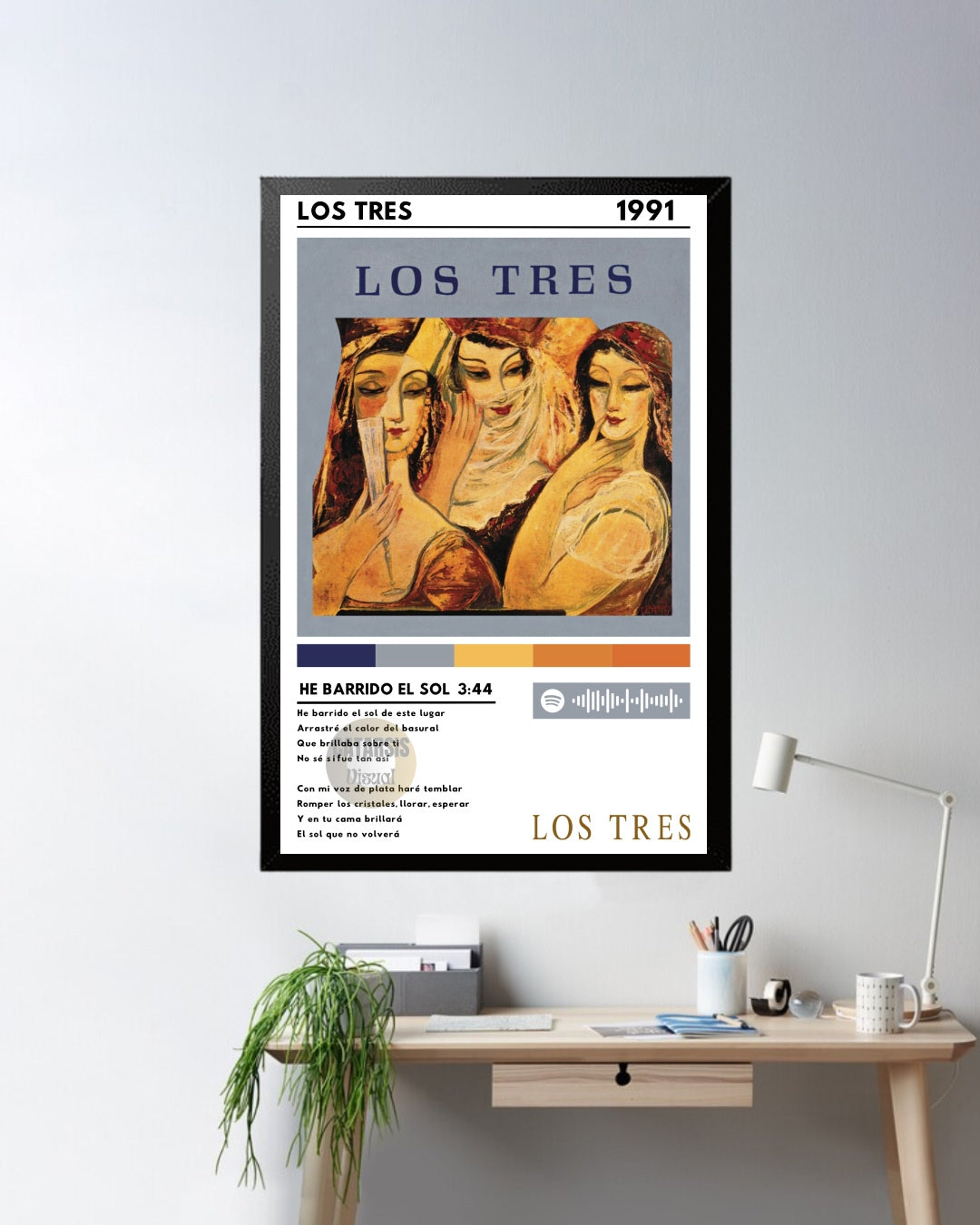 Cuadro Los Tres - He barrido el sol