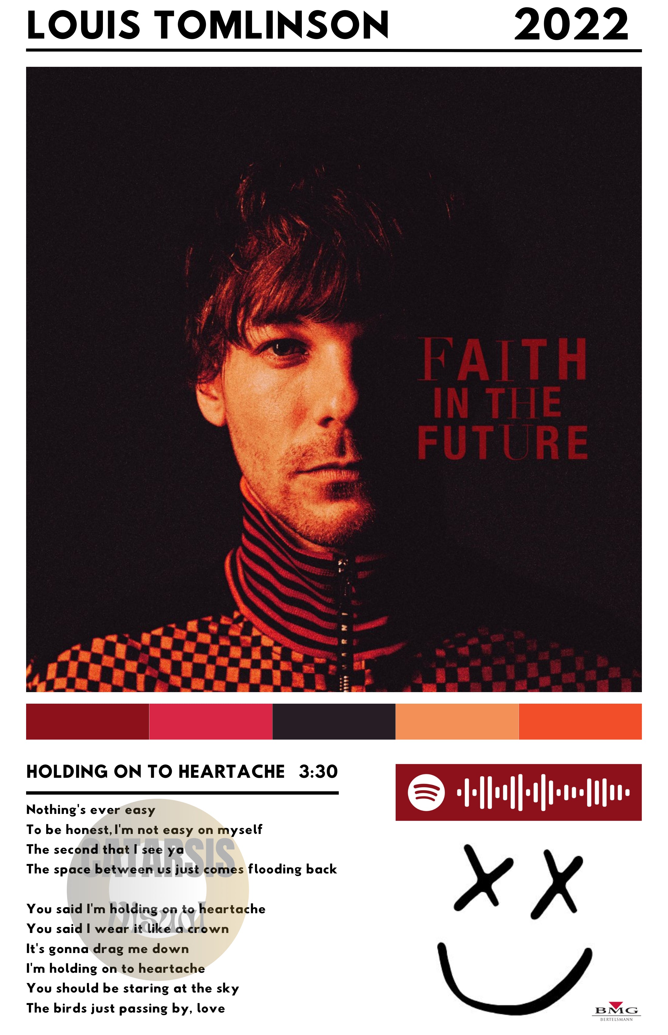 Cuadro Louis Tomlinson -  Holding On To Heartache