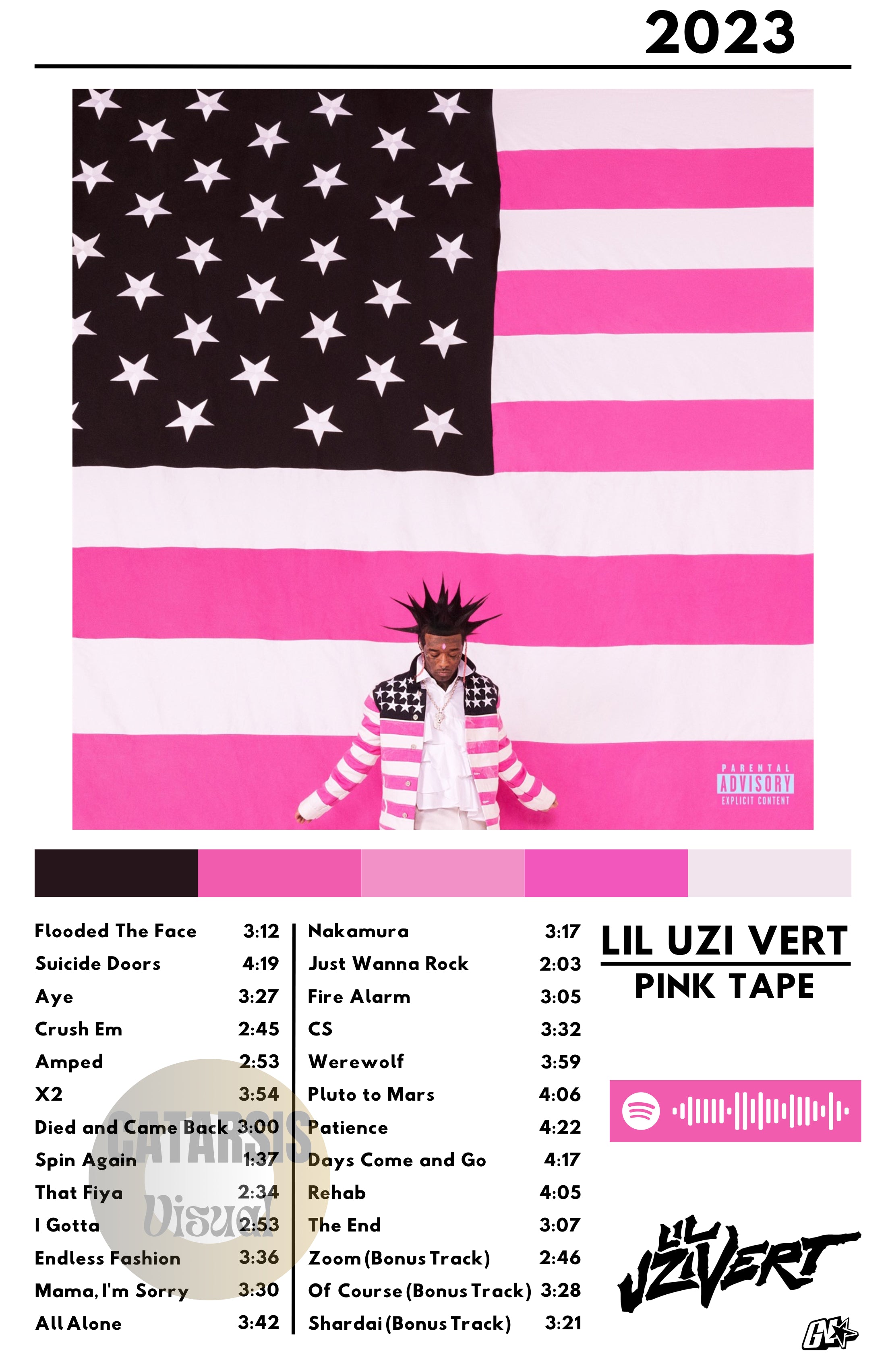 Cuadro Lil Uzi Vert - Pink Tape