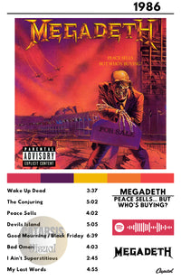 Cuadro Megadeth - Peace Sells... But Who's Buying?