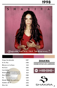 Cuadro  Shakira - Donde Estan Los Ladrones