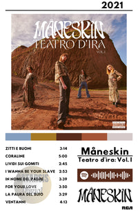 Cuadro Måneskin - Teatro d'ira: Vol. I