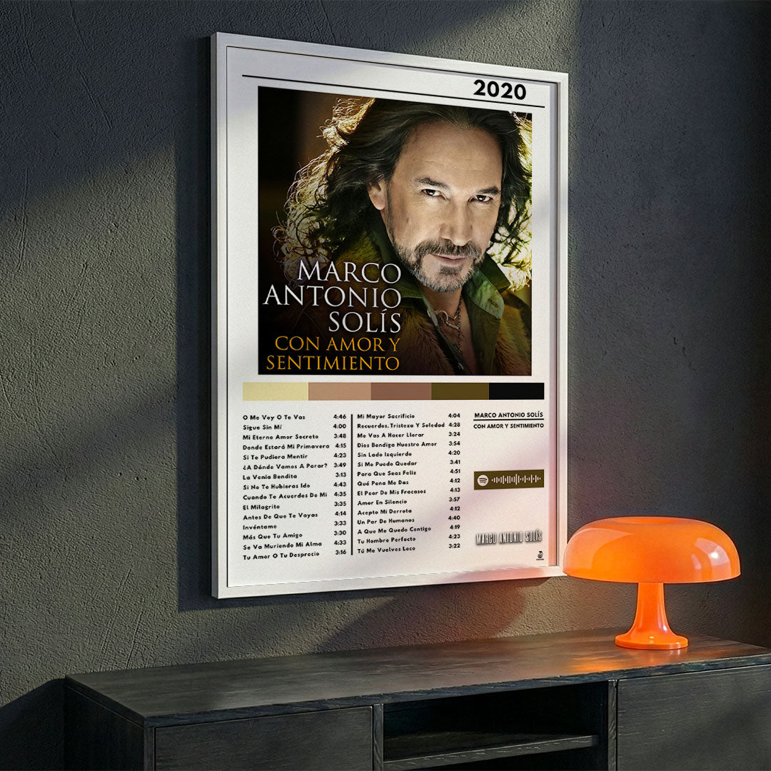 Cuadro Marco Antonio Solis - Con Amor y Sentimiento