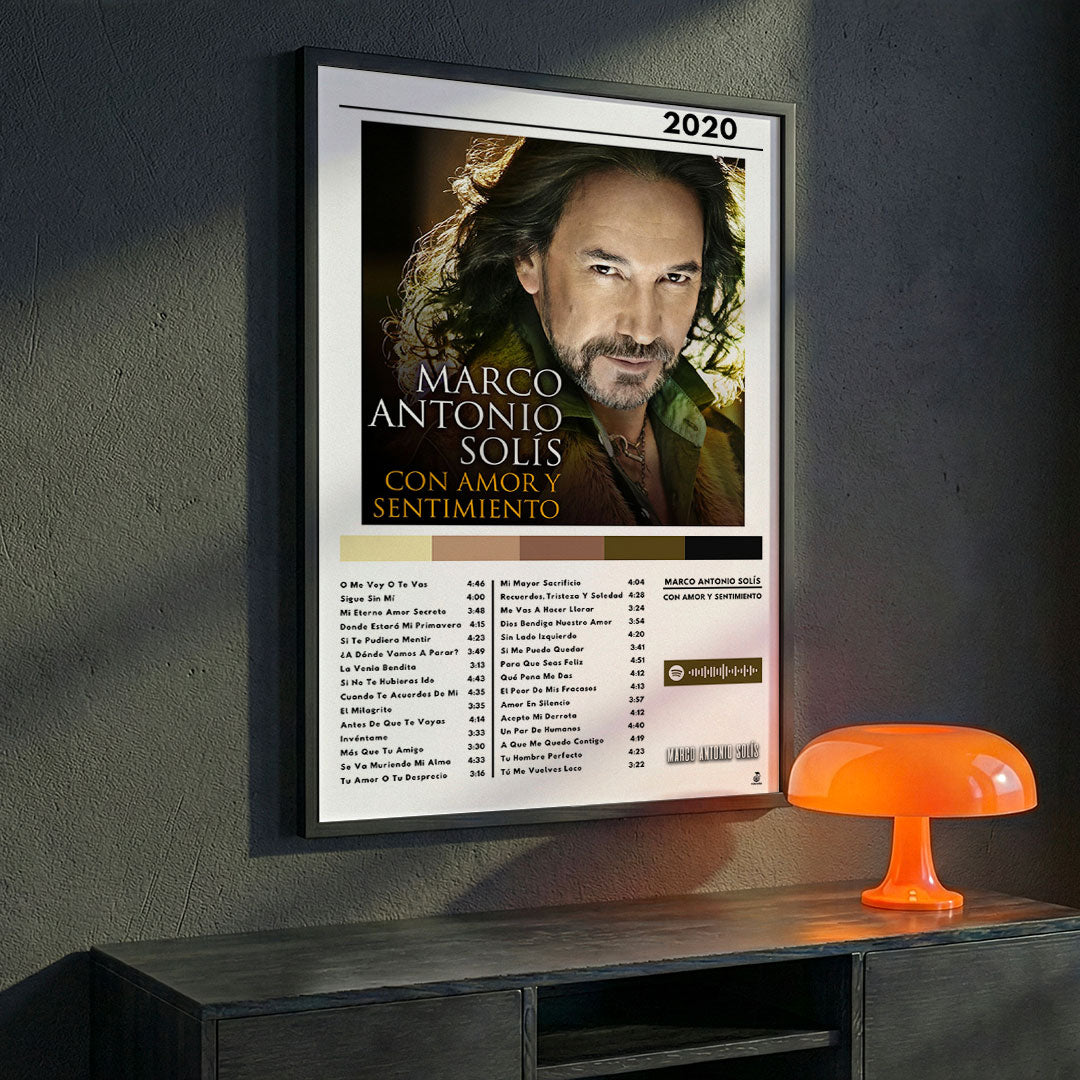 Cuadro Marco Antonio Solis - Con Amor y Sentimiento