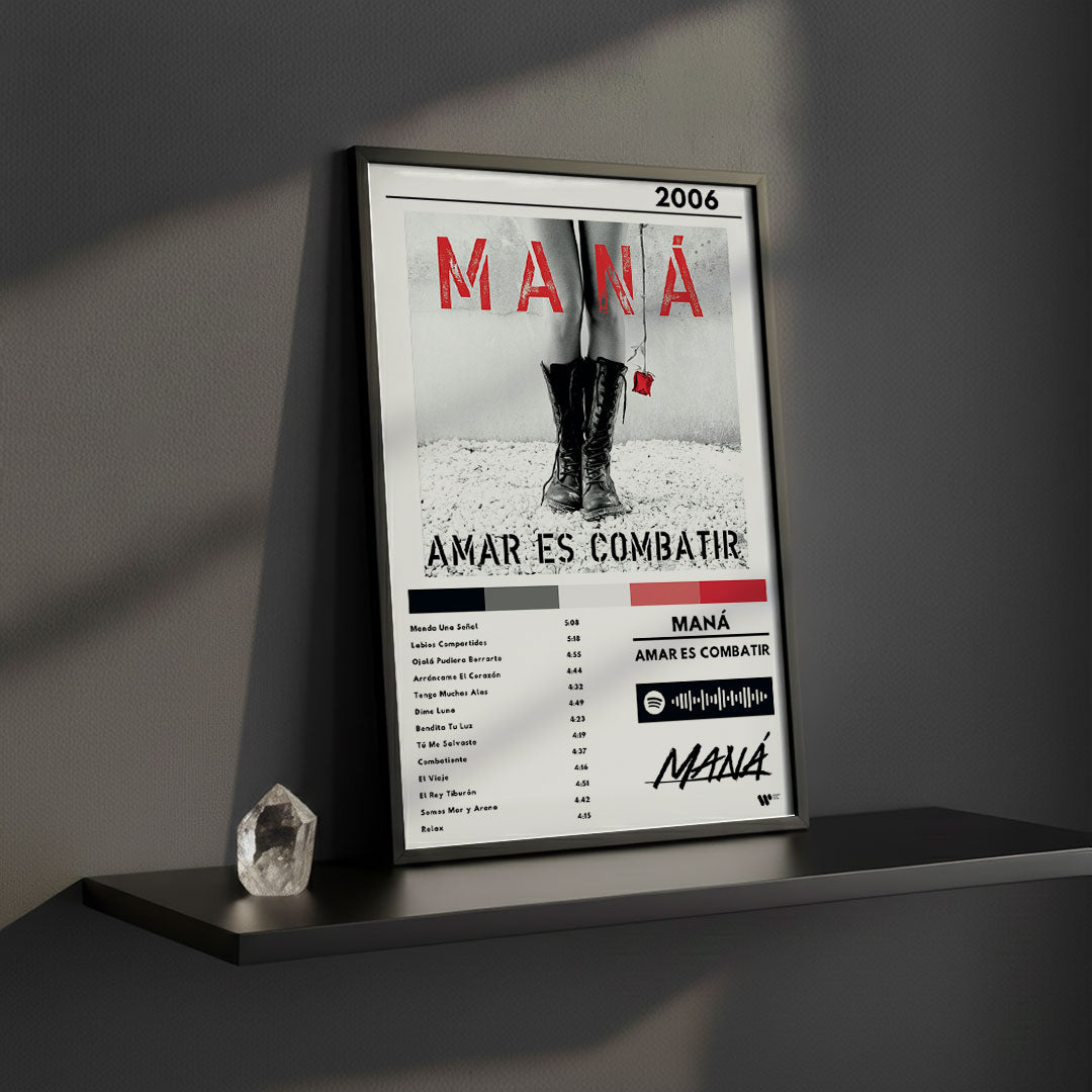 Cuadro Maná - Amar es Combatir