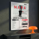 Cuadro Maná - Amar es Combatir