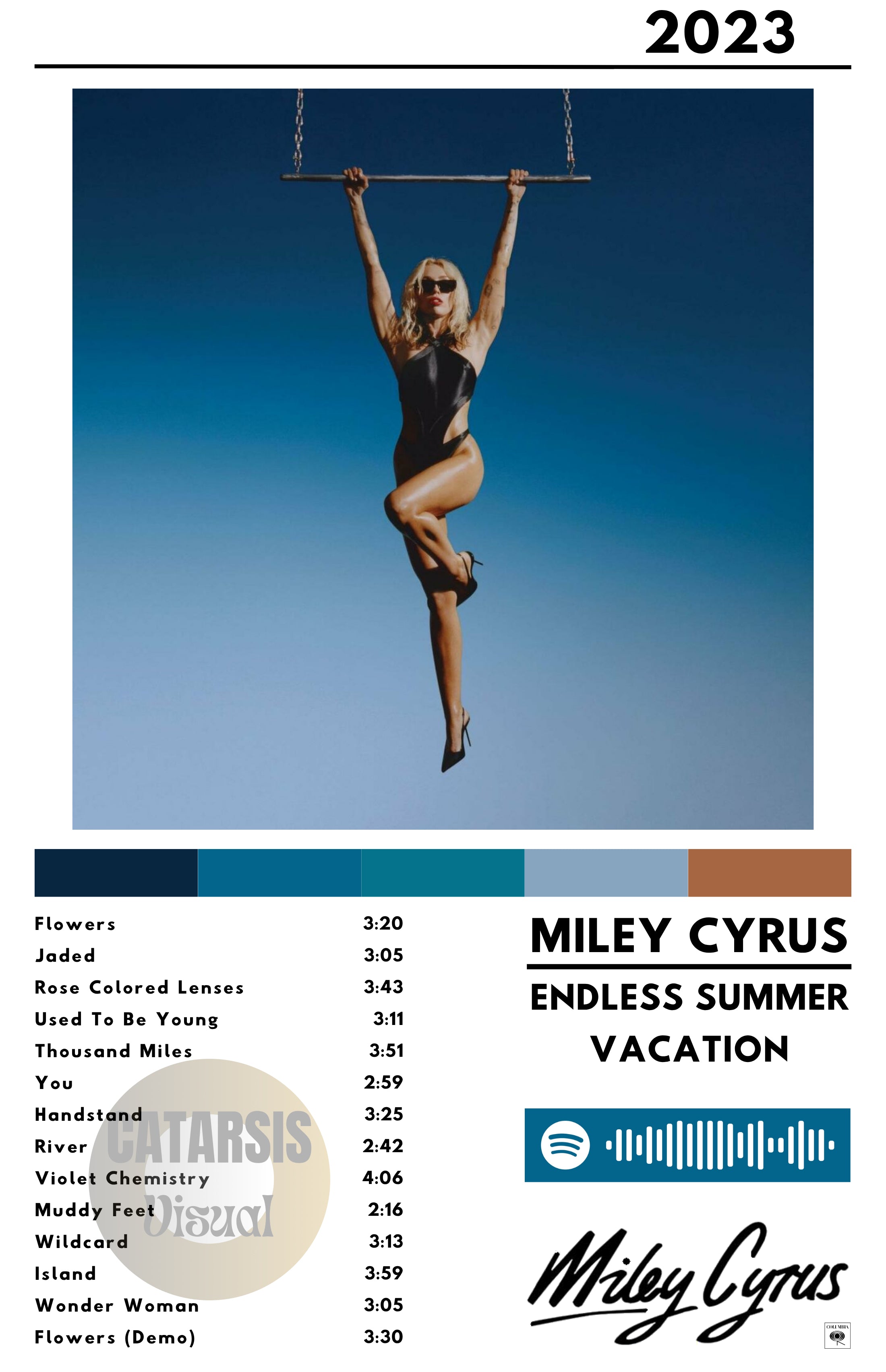 Cuadro Miley Cyrus - Endless Summer Vacation