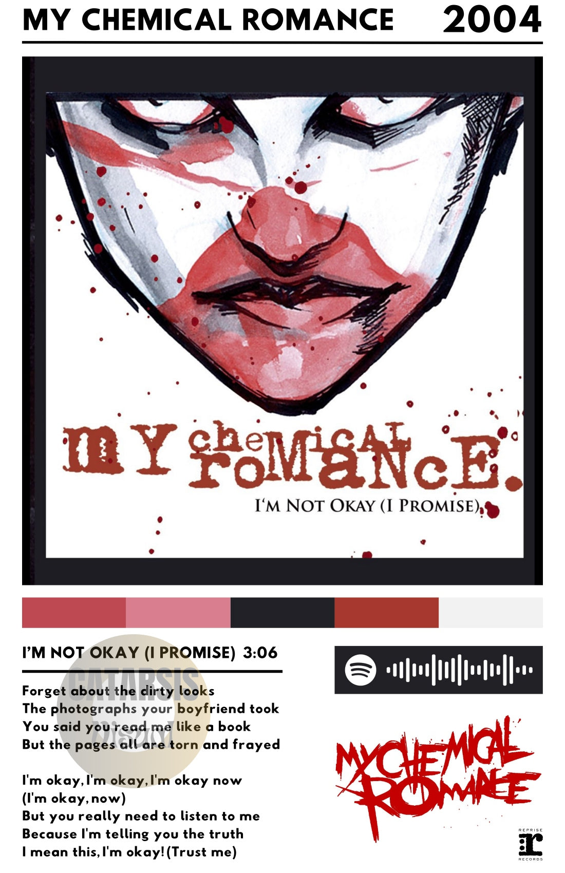 Cuadro My Chemical Romance - I’m Not Okay (I Promise)