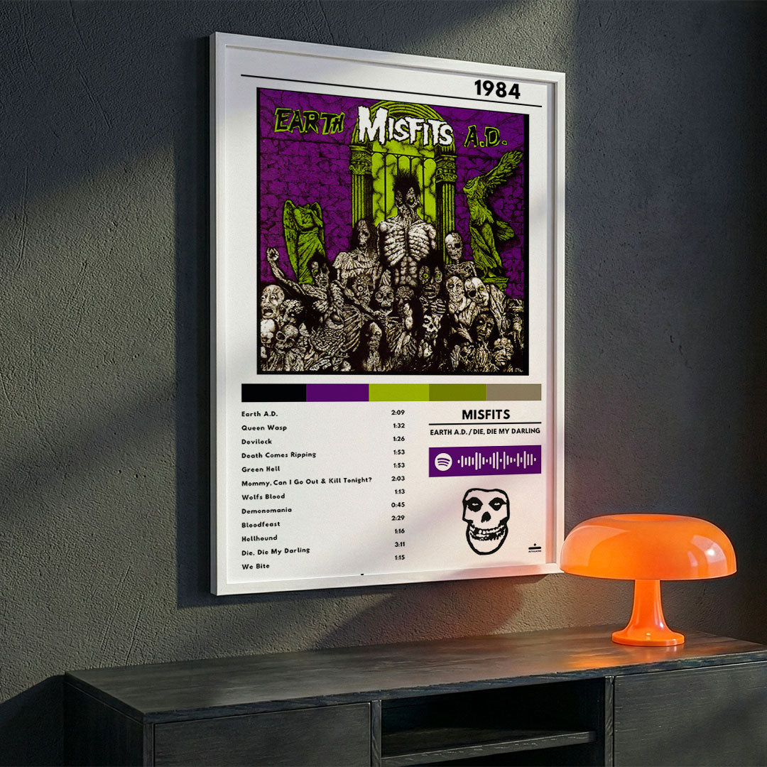 Cuadro Misfits - Earth A.D. / Die, Die My Darling