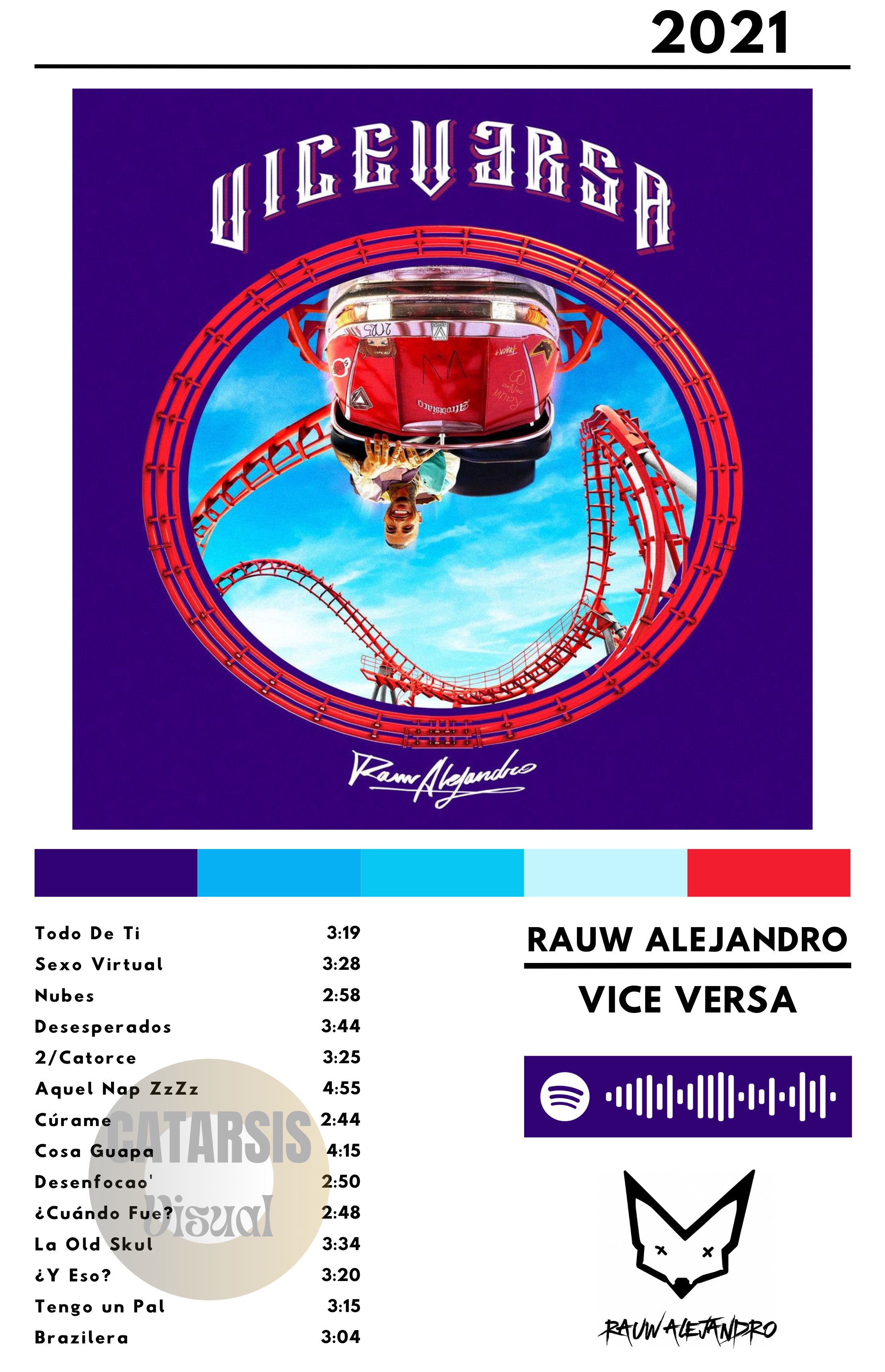 Cuadro Rauw Alejandro - Vice Versa
