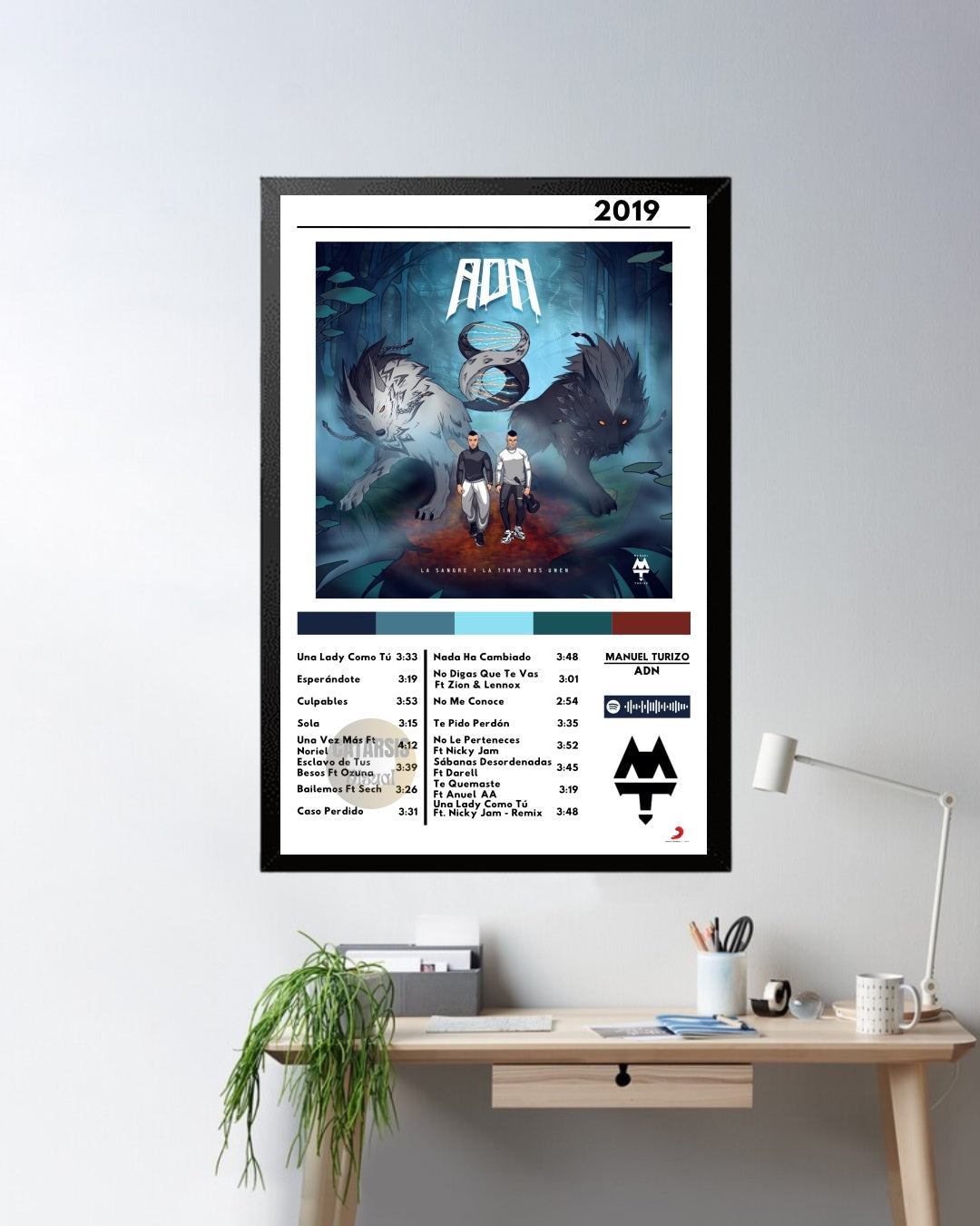 Cuadro Manuel Turizo - ADN