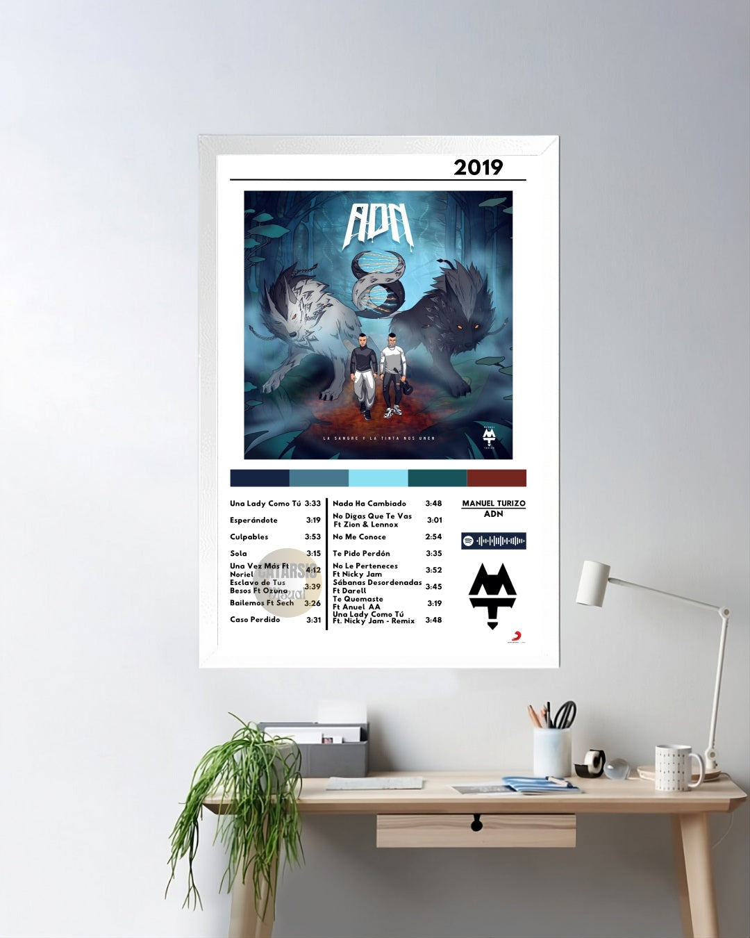 Cuadro Manuel Turizo - ADN