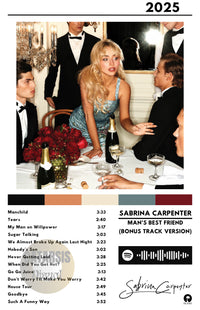 Cuadro Sabrina Carpenter - Man's Best Friend Bonus Track