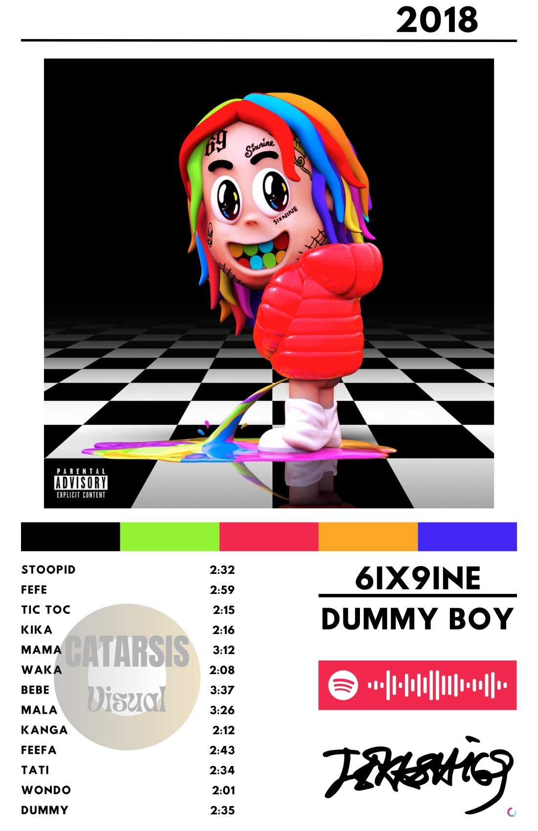 Cuadro 6ix9ine - Dummy Boy