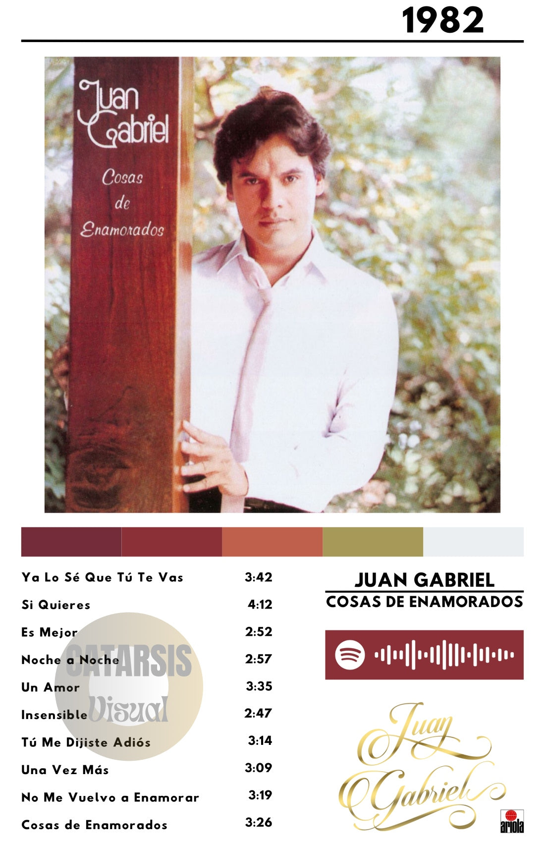 Cuadro Juan Gabriel - Cosas de Enamorados