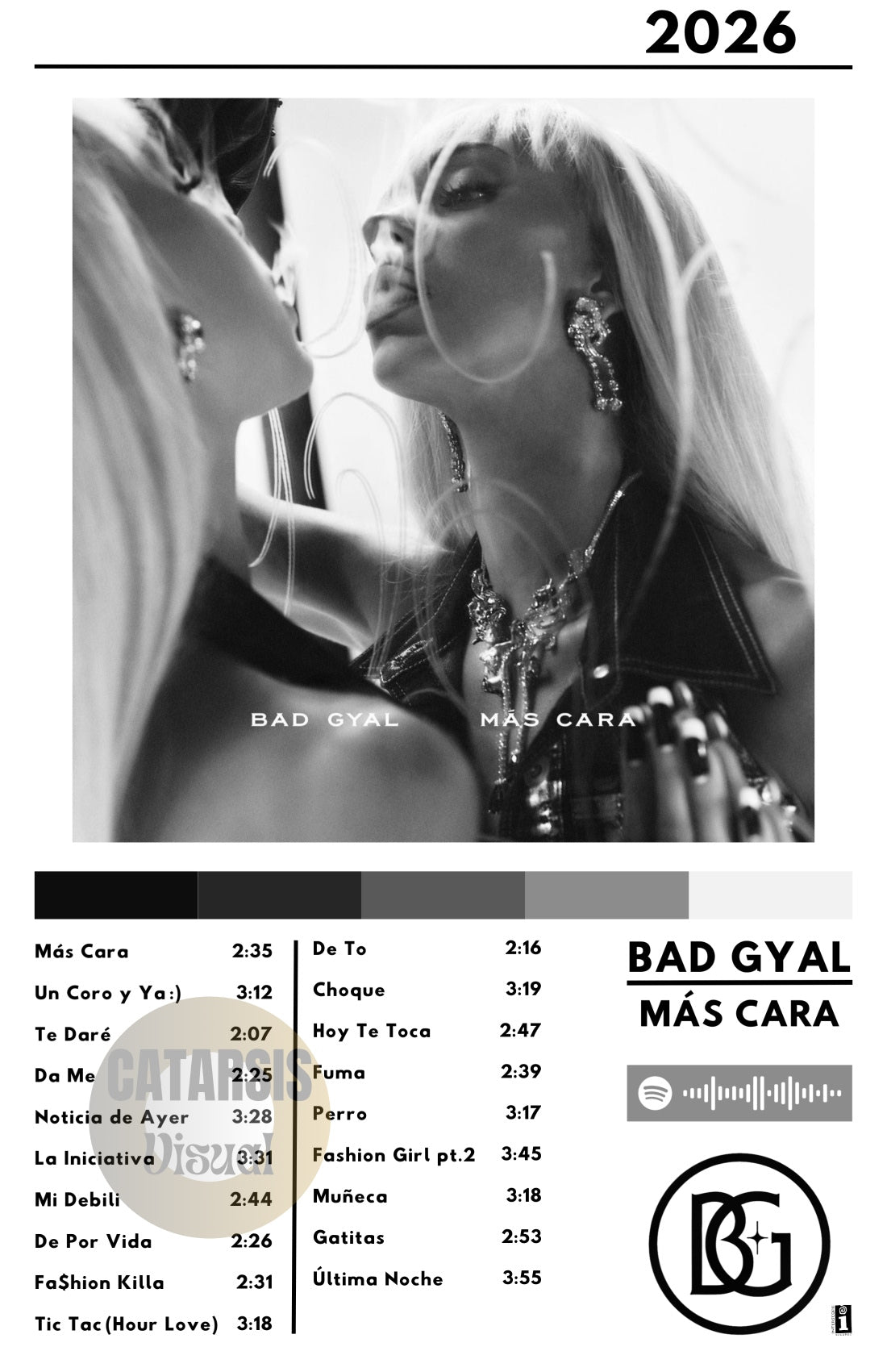 Cuadro Bad Gyal - Más Cara