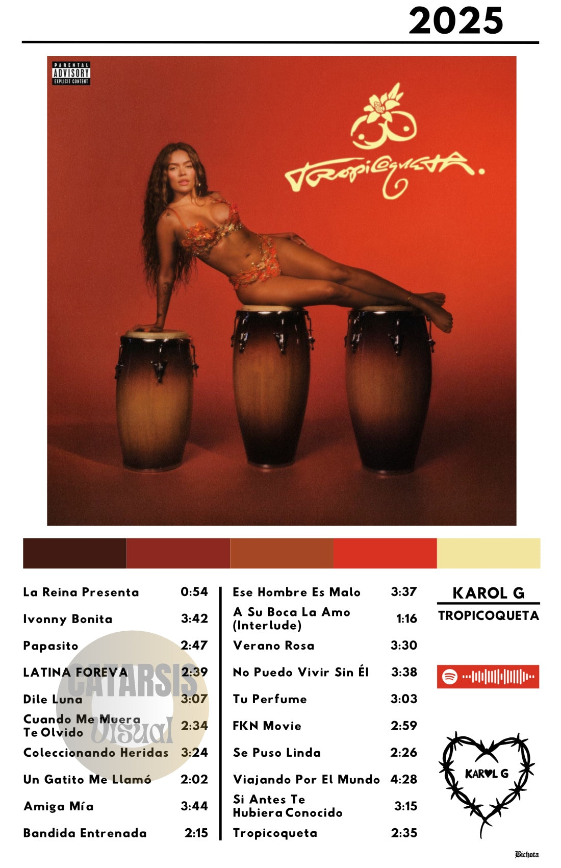 Cuadro Karol G - Tropicoqueta