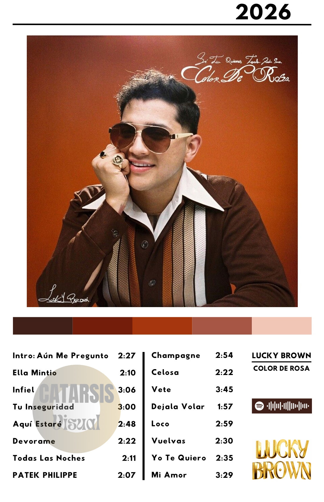 Cuadro Lucky Brown - Color de Rosa