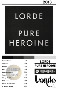 Cuadro Lorde - Pure Heroine