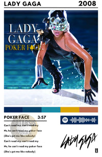 Cuadro Lady Gaga - Poker Face