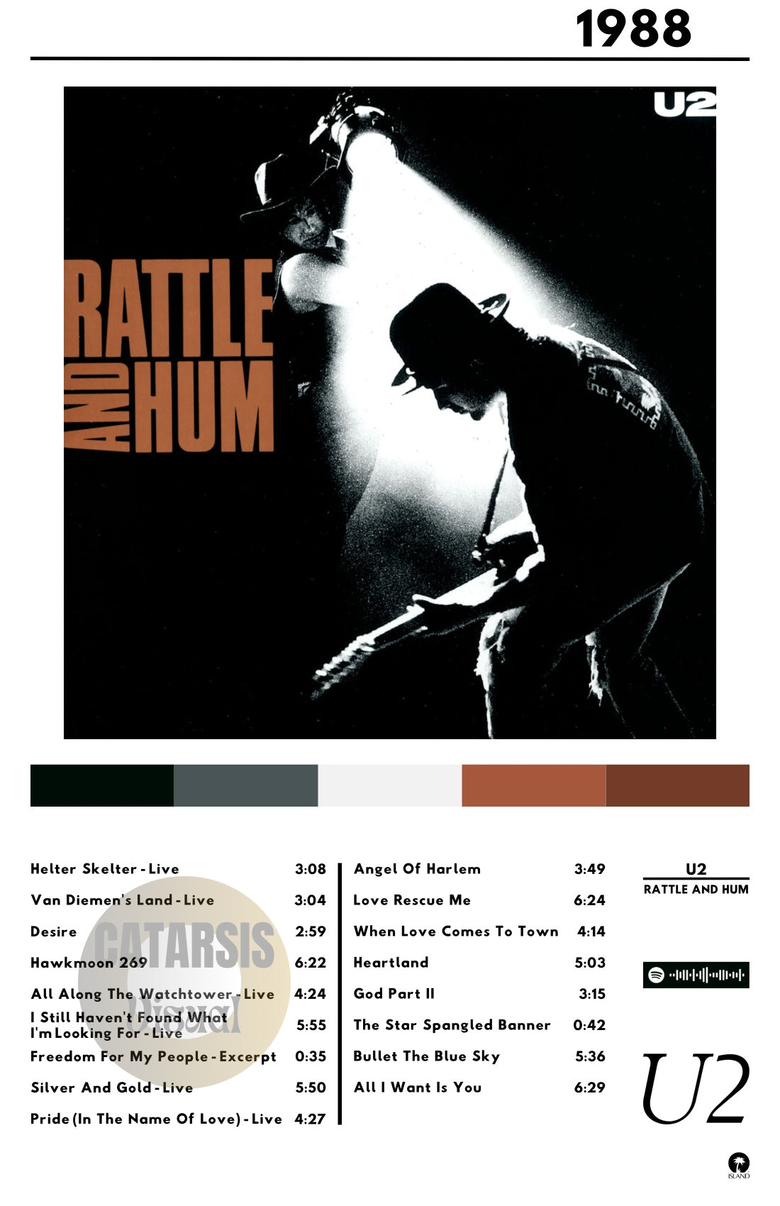 Cuadro U2 - Rattle and Hum