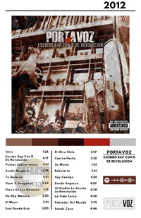 Cuadro Portavoz - Escribo Rap Con R De Revolución