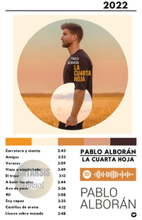 Cuadro Pablo Alborán - La Cuarta Hoja