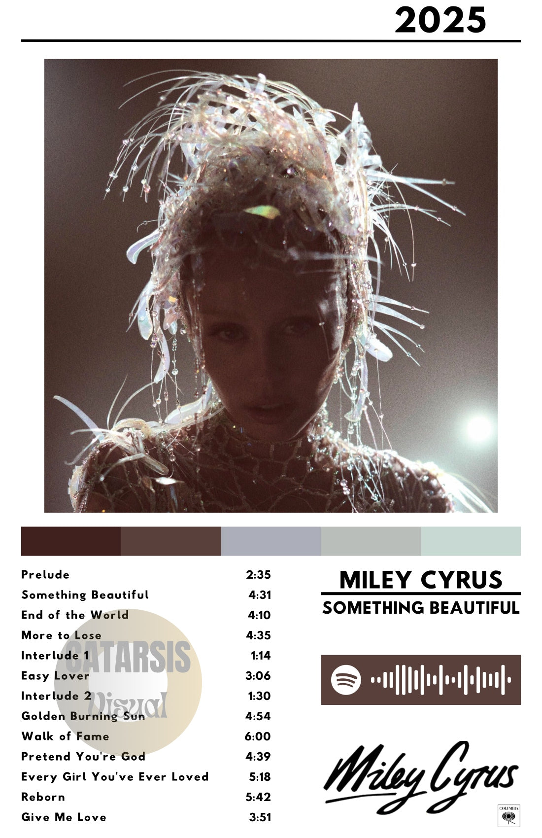 Cuadro Miley Cyrus - Something Beautiful