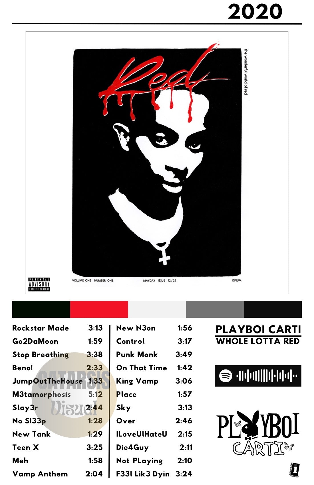 Cuadro Playboi Carti - Whole Lotta Red