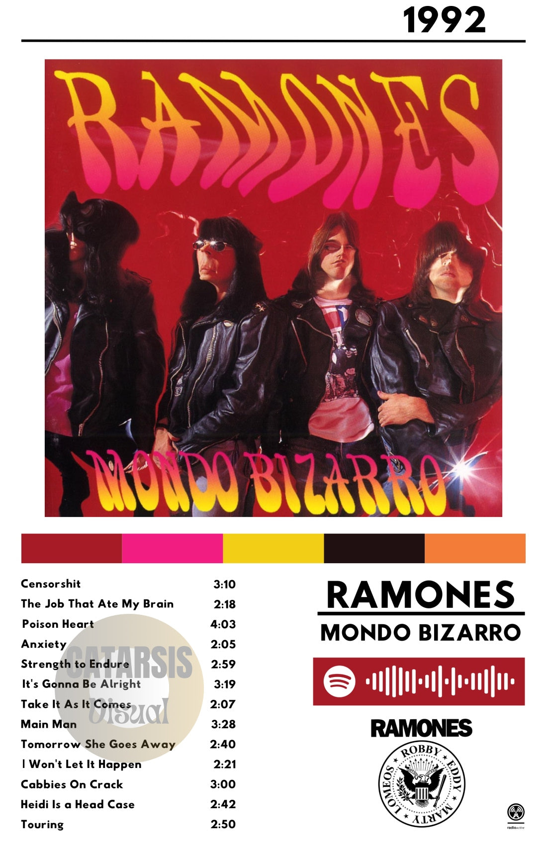 Cuadro Ramones - Mondo Bizarro