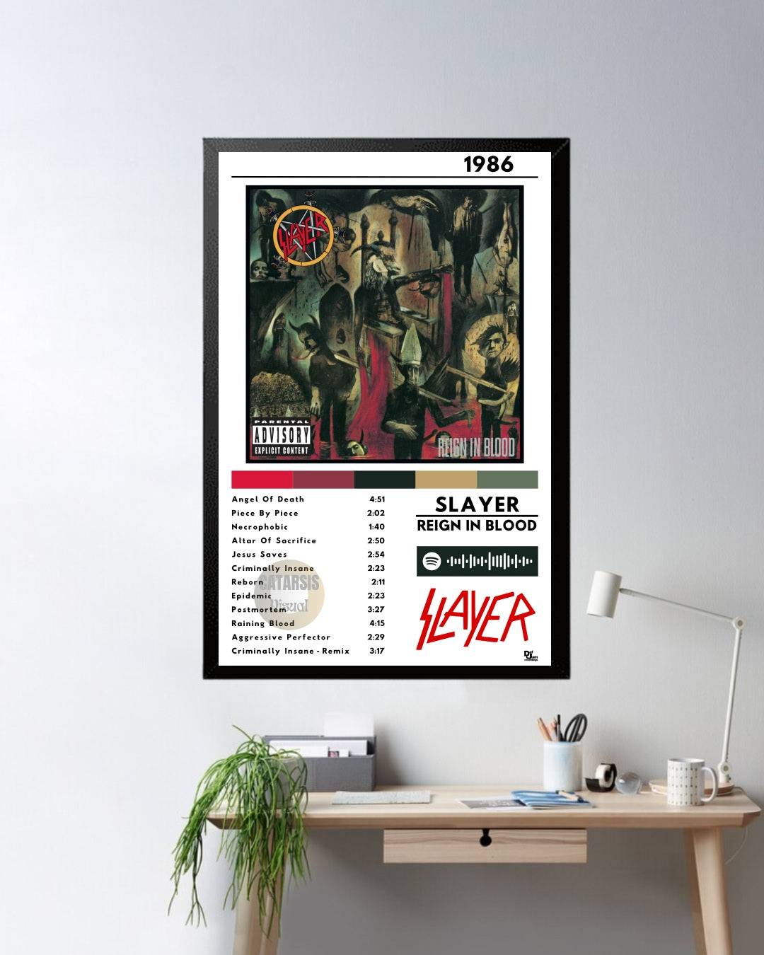 Cuadro Slayer - Reign in Blood