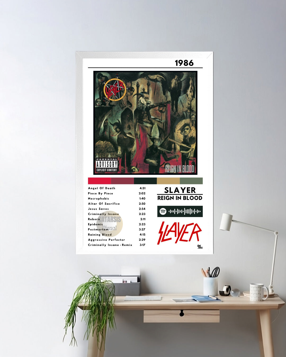 Cuadro Slayer - Reign in Blood